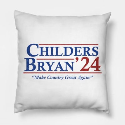 Childers Bryan 2024 Election Make Country Great Ag Throw Pillow Official Zach Bryan Merch