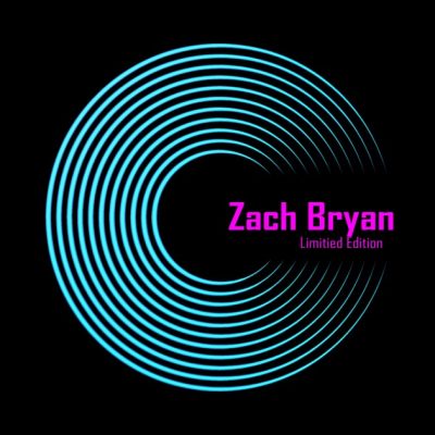 Limitied Edition Zach Bryan Logo Vinyl Record Throw Pillow Official Zach Bryan Merch