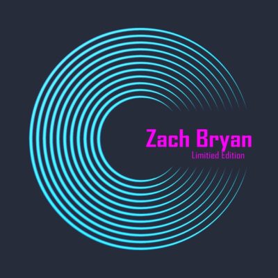 Limitied Edition Zach Bryan Logo Vinyl Record T-Shirt Official Zach Bryan Merch