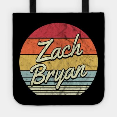 Zach Bryan Retro 70S Style Sunset Tote Official Zach Bryan Merch