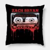 Zach Bryan Tape Music Throw Pillow Official Zach Bryan Merch