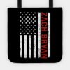 Graphic Zach Proud Name Us American Flag Birthday  Tote Official Zach Bryan Merch