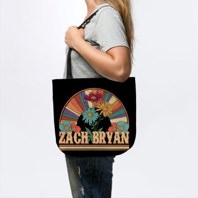 Zach Flowers Name Bryan Personalized Gifts Retro S Tote Official Zach Bryan Merch