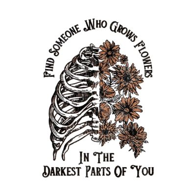 Find Someone Who Grows Flowers In The Darkest Part Tapestry Official Zach Bryan Merch