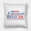 Childers Bryan 2024 For President Throw Pillow Official Zach Bryan Merch