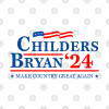 Childers Bryan 2024 For President Throw Pillow Official Zach Bryan Merch