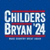 Childers Bryan 2024 Funny Political Gift Tapestry Official Zach Bryan Merch