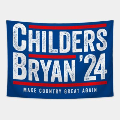 Childers Bryan 2024 Funny Political Gift Tapestry Official Zach Bryan Merch