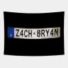 Zach Bryan Car License Plates Tapestry Official Zach Bryan Merch