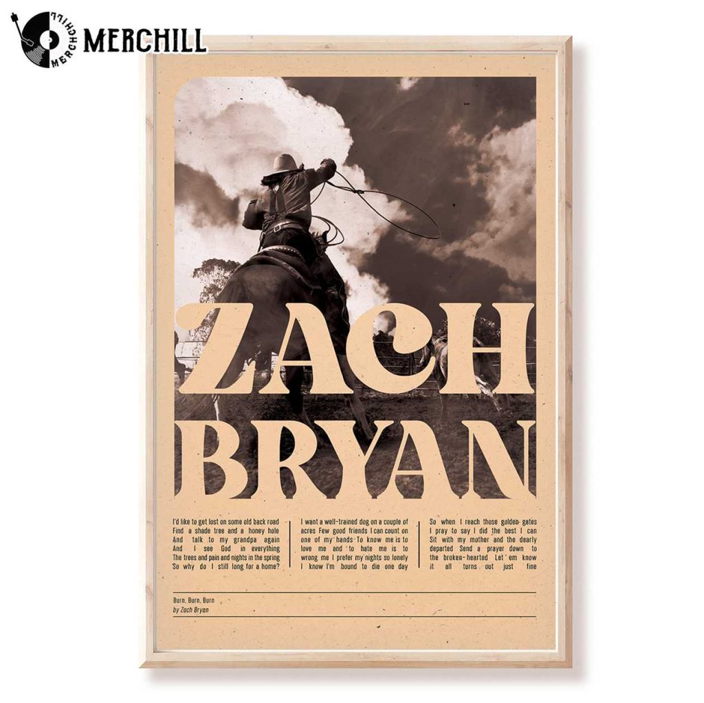 Quiet Heavy Dreams Zach Bryan Poster Gift for Fans 4 - Zach Bryan Merch