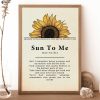 Zach Bryan Poster Sun to Me Lyrics - Zach Bryan Merch