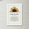 Zach Bryan Poster Sun to Me Lyrics 2 - Zach Bryan Merch