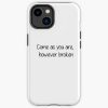 Come As You Are Lyrics - Zach Bryan Iphone Case Official Zach Bryan Merch