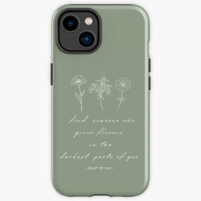 Zach Bryan Lyrics Sun To Me Flowers Iphone Case Official Zach Bryan Merch