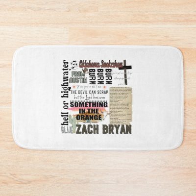 Zach Bryan Tour Bath Mat Official Zach Bryan Merch