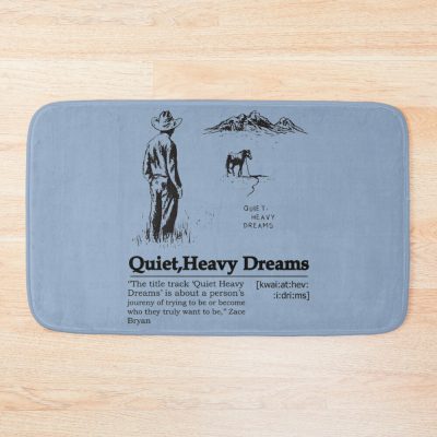 Zach Bryan Quiet Heavy Dreams Bath Mat Official Zach Bryan Merch