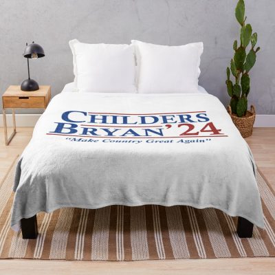 Zach Bryan - Childers Bryan 2024 Election - Make Country Great Again Throw Blanket Official Zach Bryan Merch