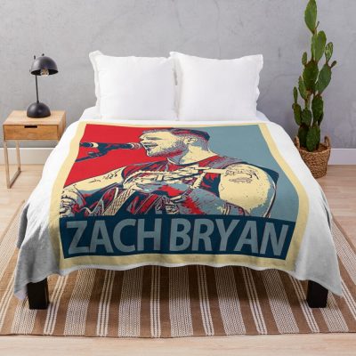 Zach Bryan Flag Us Army Throw Blanket Official Zach Bryan Merch