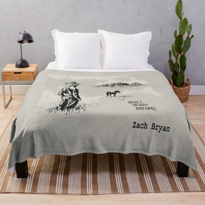 Zach Bryan Throw Blanket Official Zach Bryan Merch