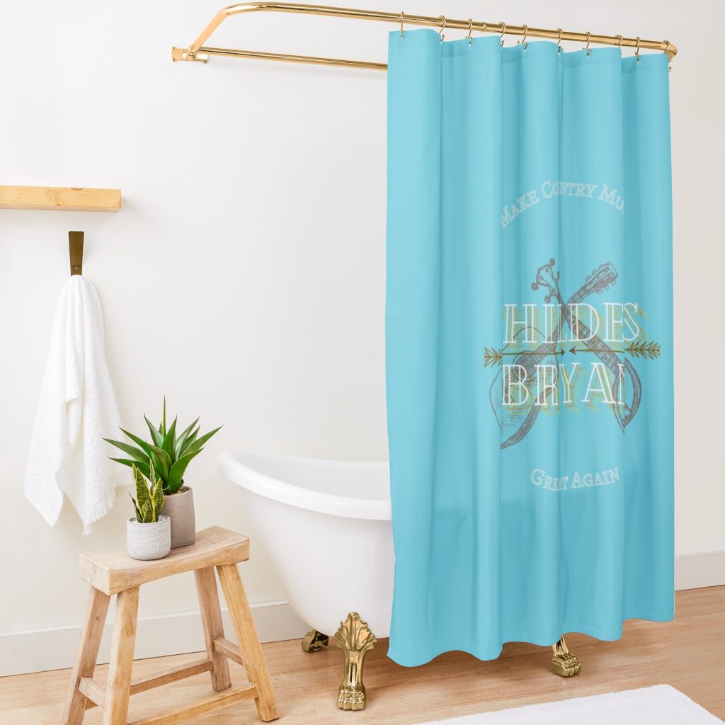 Country Music Shower Curtain Official Zach Bryan Merch