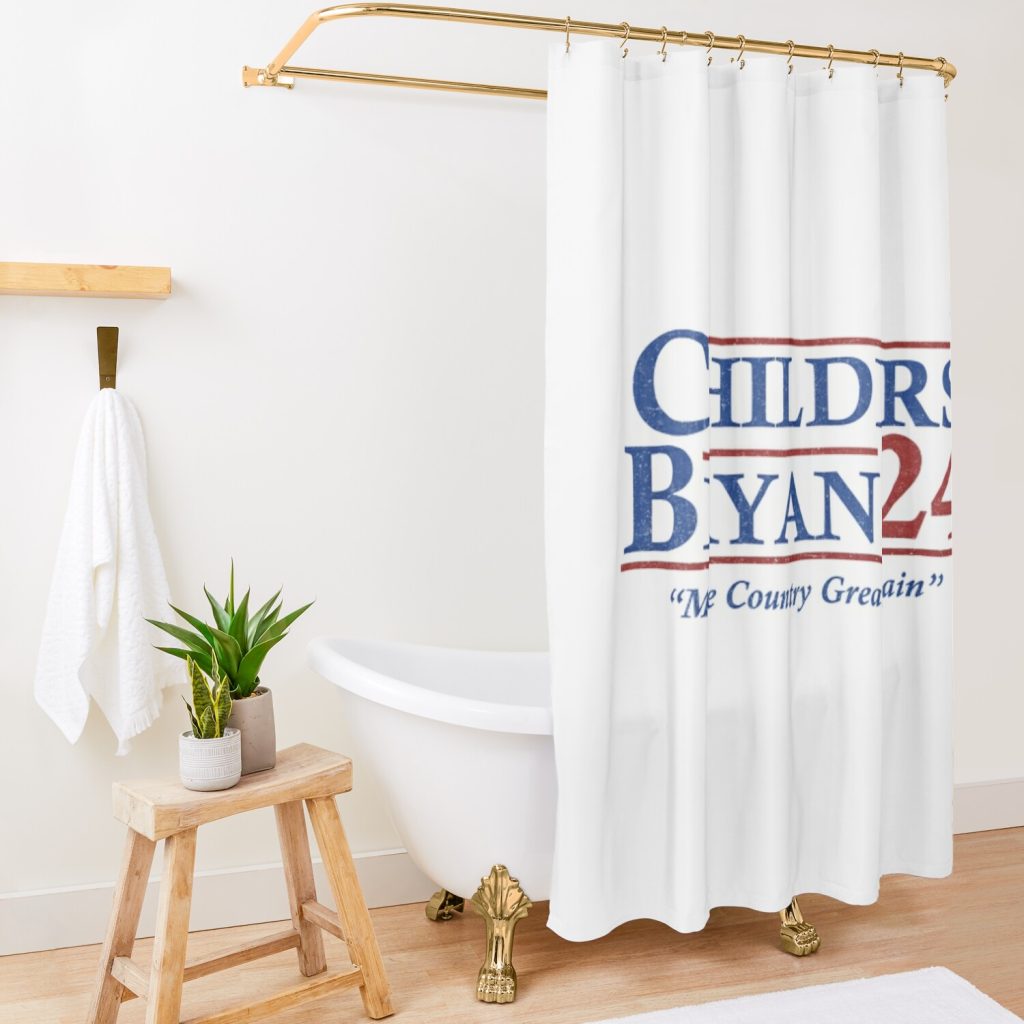 Zach Bryan - Childers Bryan 2024 Election - Make Country Great Again Shower Curtain Official Zach Bryan Merch