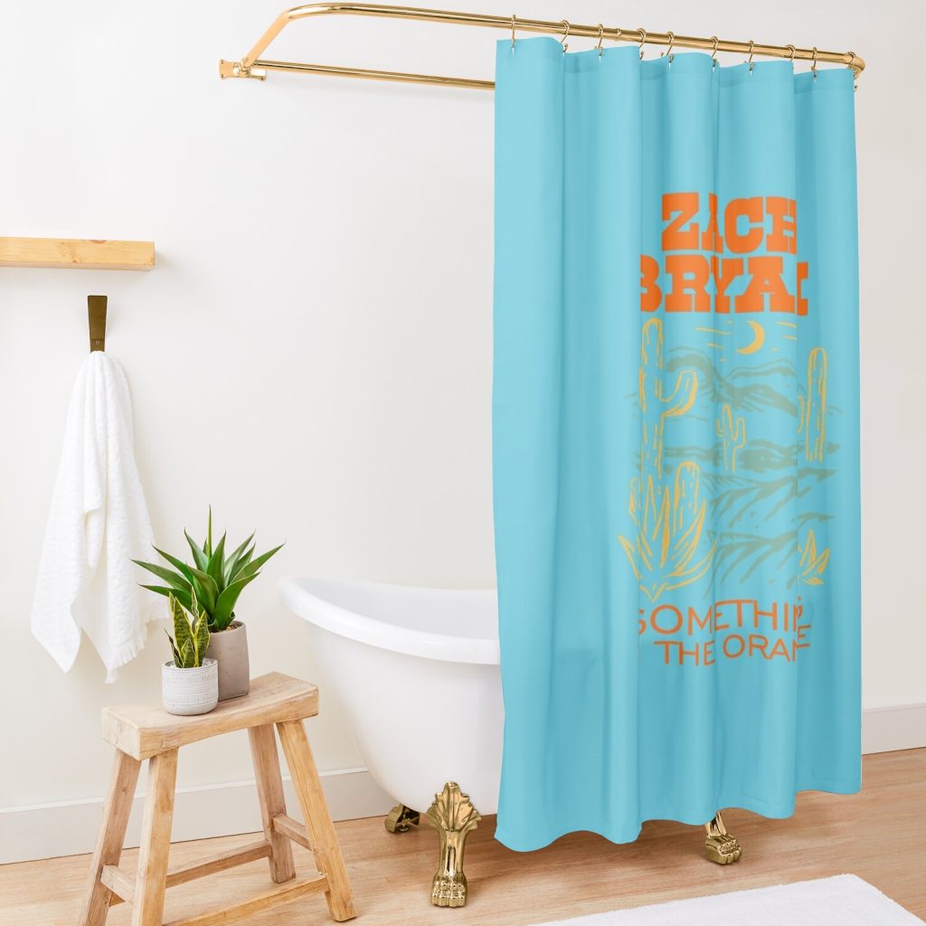 Zach Bryan Shower Curtain Official Zach Bryan Merch