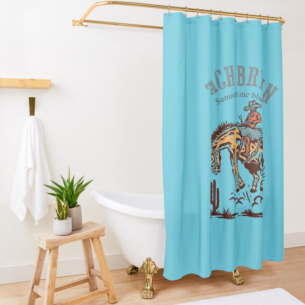 Zach Bryan - Summertime Shower Curtain Official Zach Bryan Merch