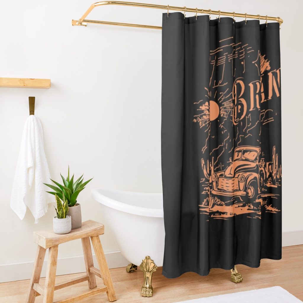 Zach Bryan Shower Curtain Official Zach Bryan Merch